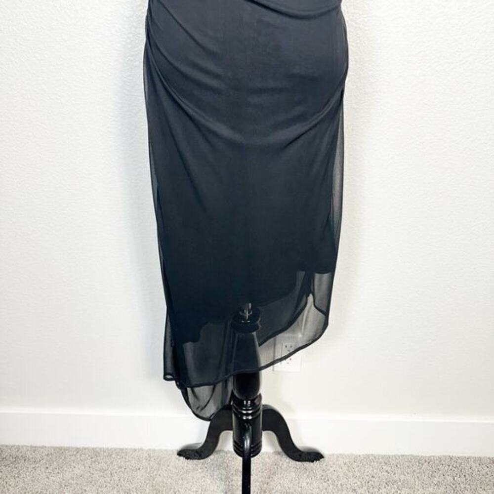 Vintage Size M 90s Y2K Witchy‎ Fairy Grunge Goth HOCO Ruched Asymmetrical Dress - Picture 4 of 16